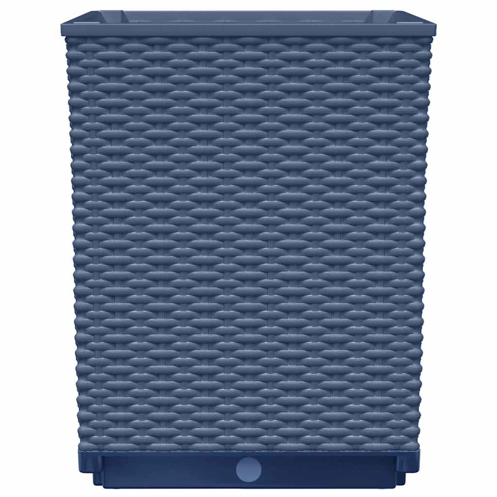 Planters 2 pcs Blue Grey 30x30x37 cm Polypropylene