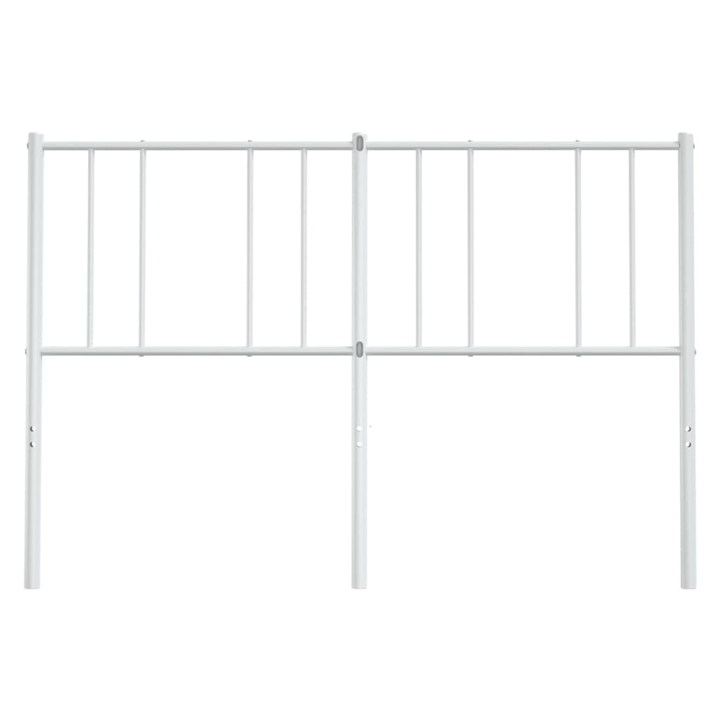 Metal Headboard White 137 cm Double
