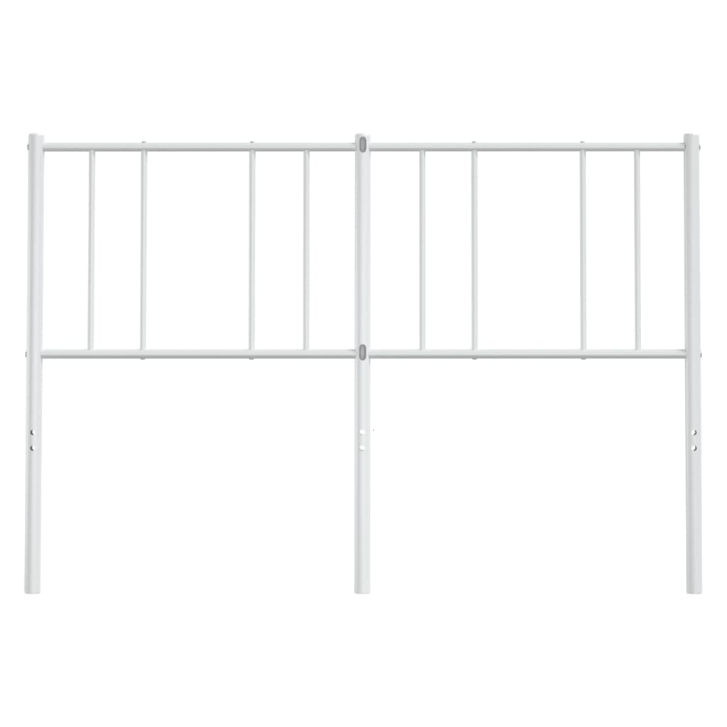 Metal Headboard White 152 cm Queen