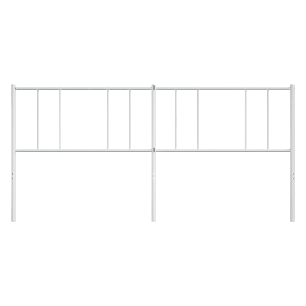 Metal Headboard White 183 cm King