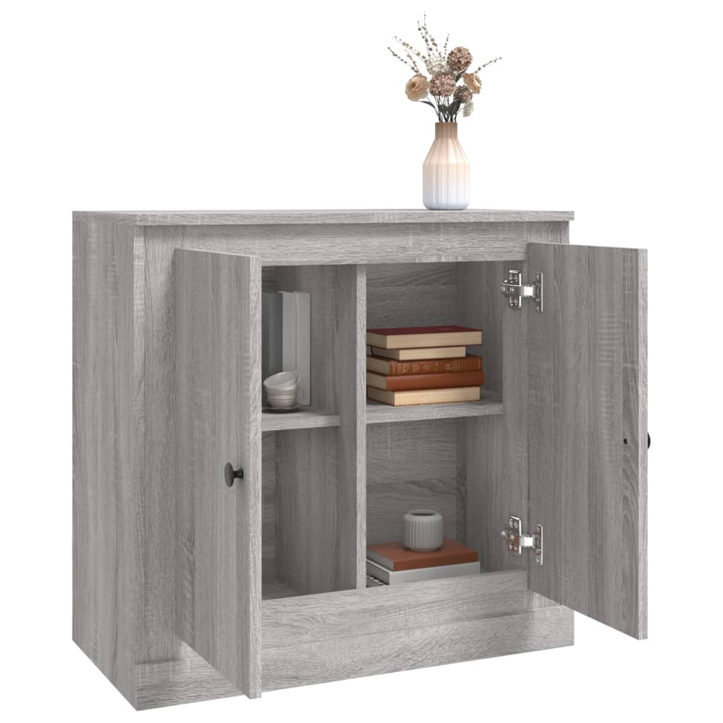 Sideboard Grey Sonoma 70x35.5x67.5 cm Engineered Wood