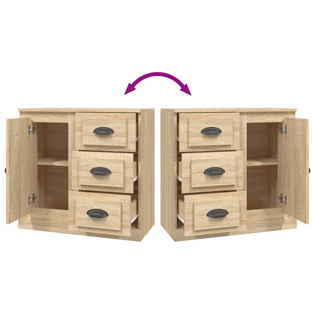 Sideboard Sonoma Oak 70x35.5x67.5 cm Engineered Wood
