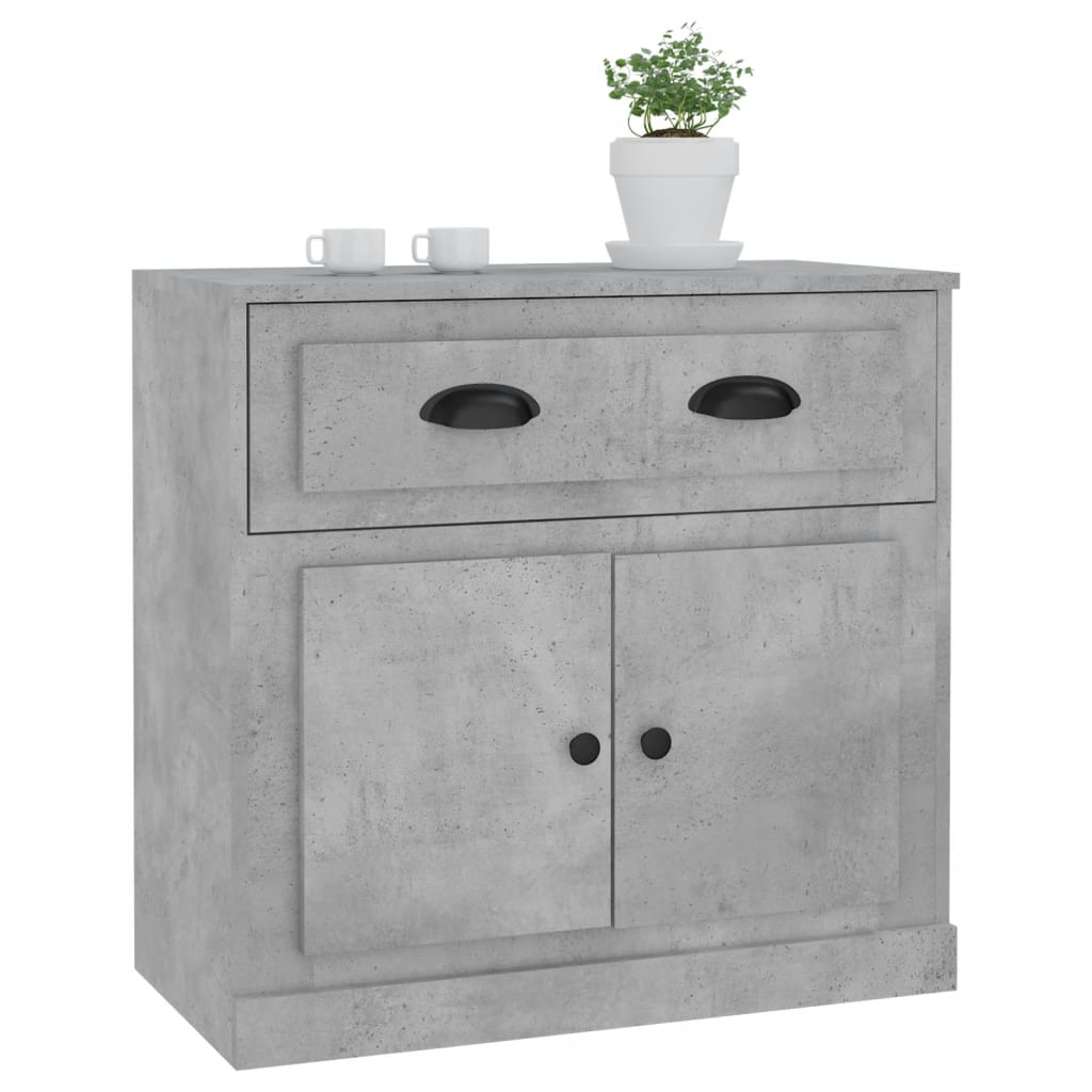 Sideboard Concrete Grey 70x35.5x67.5 cm Engineered Wood