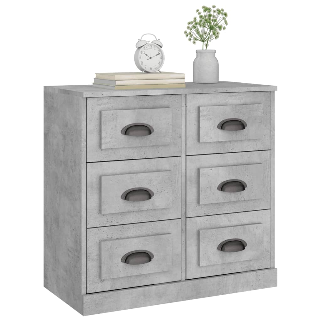 Sideboard Concrete Grey 70x35.5x67.5 cm Engineered Wood