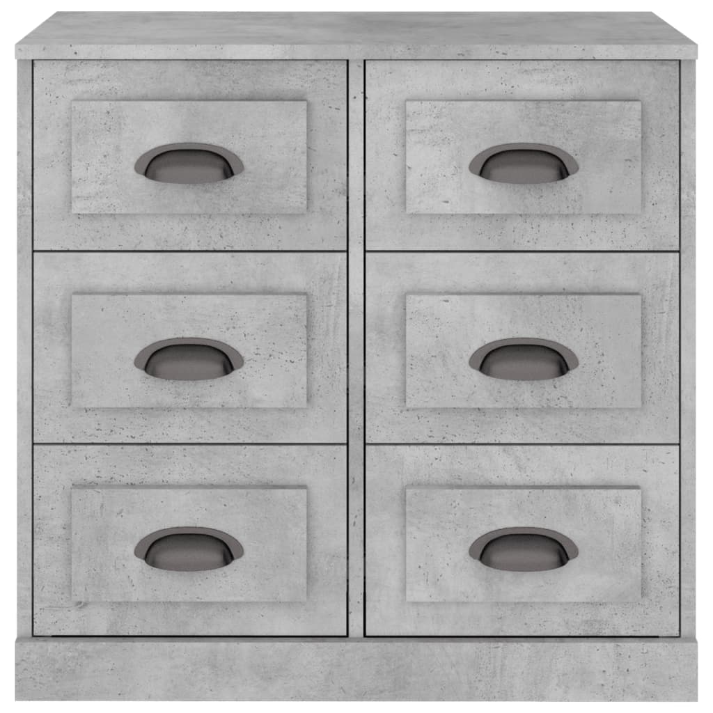 Sideboard Concrete Grey 70x35.5x67.5 cm Engineered Wood
