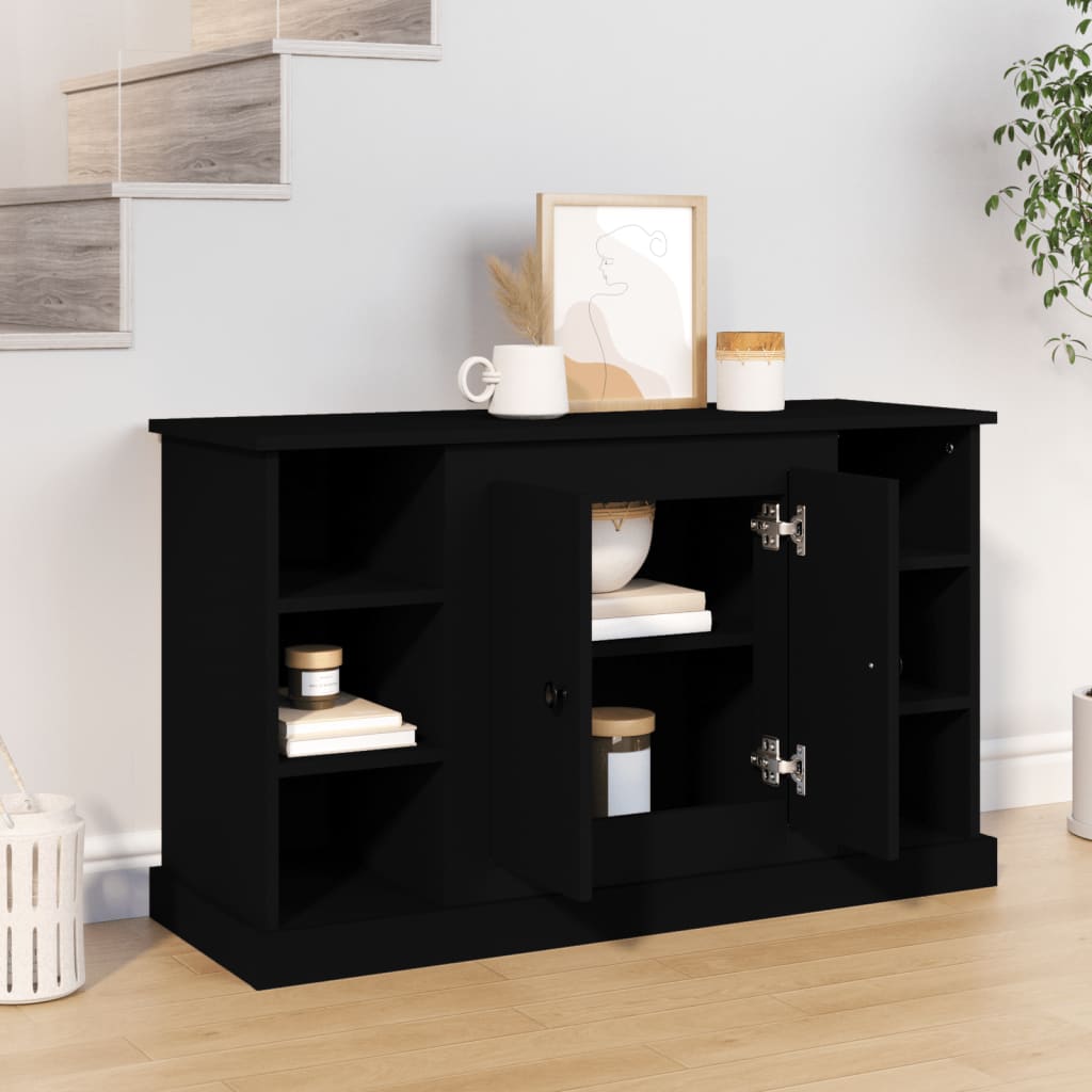 Sideboard Black 100x35.5x60 cm Engineered Wood