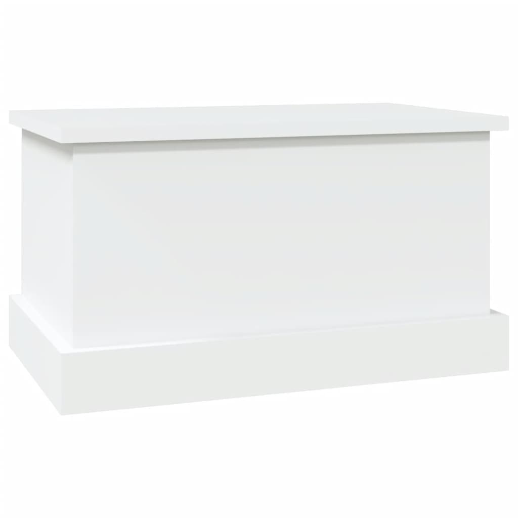 Storage Box White 50x30x28 cm Engineered Wood