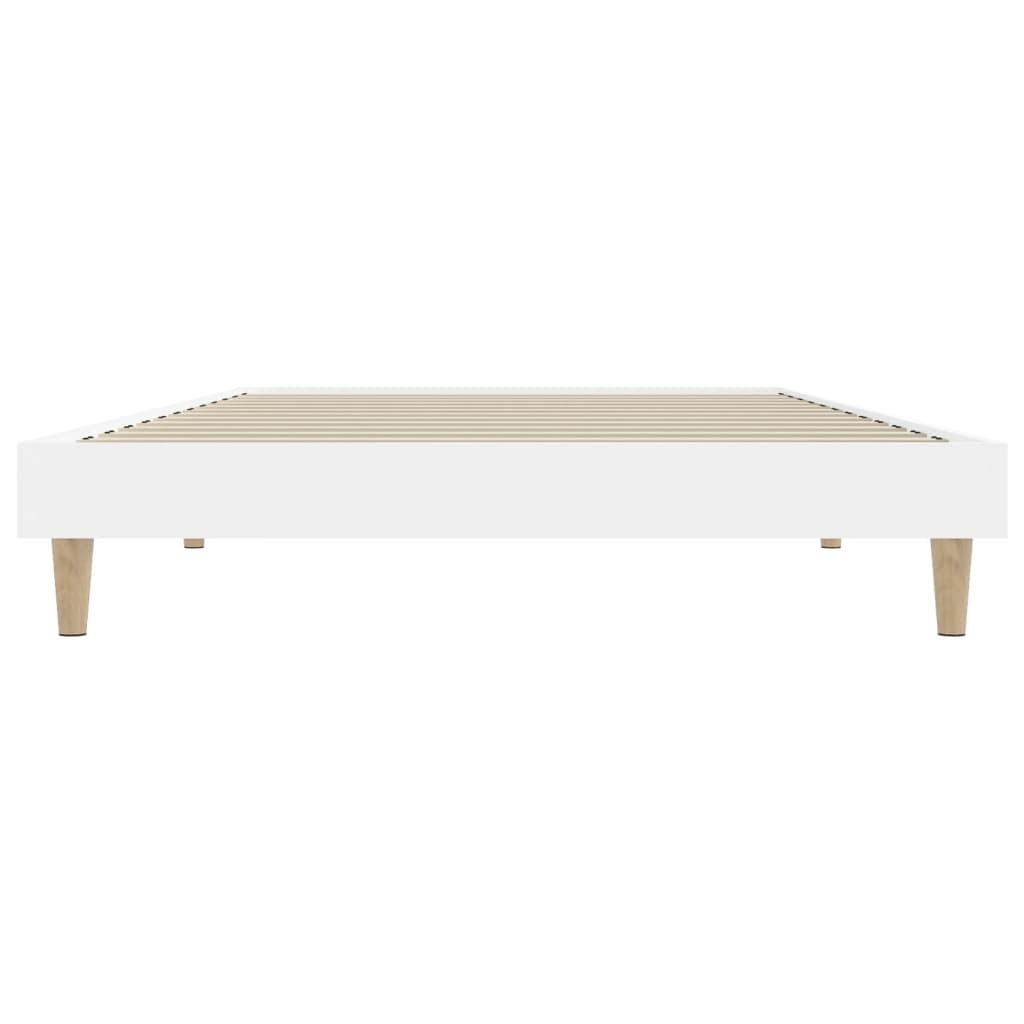 Bed Frame without Mattress White 90x190 cm Engineered Wood