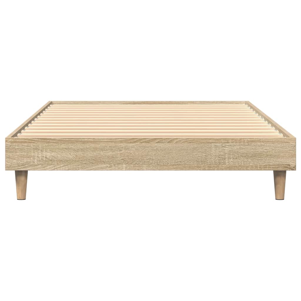 Bed Frame without Mattress Sonoma Oak 90x190 cm Engineered Wood