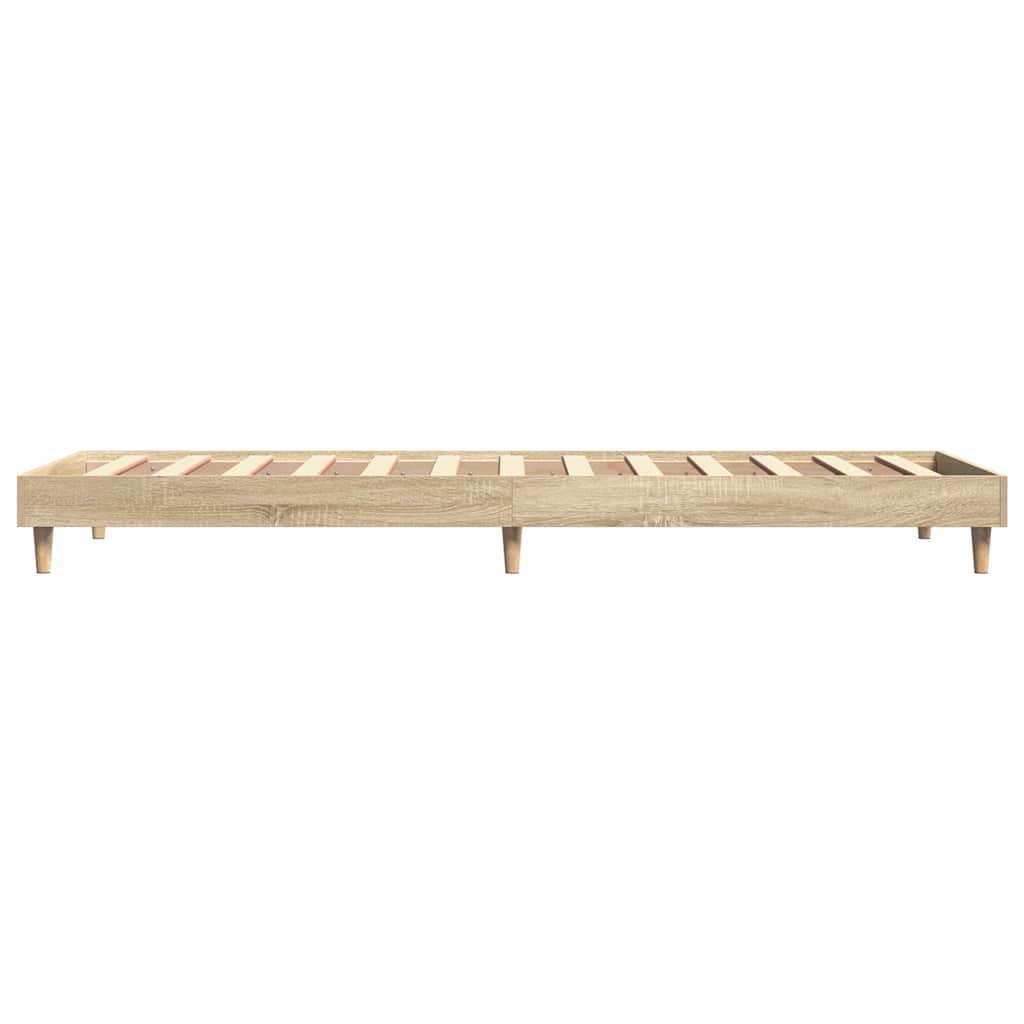 Bed Frame without Mattress Sonoma Oak 90x190 cm Engineered Wood