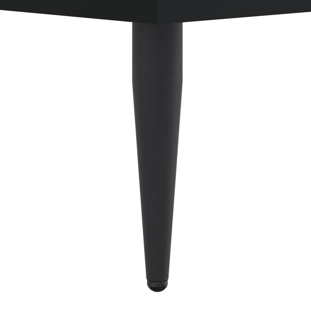 Bed Frame without Mattress Black 150x200 cm Engineered Wood