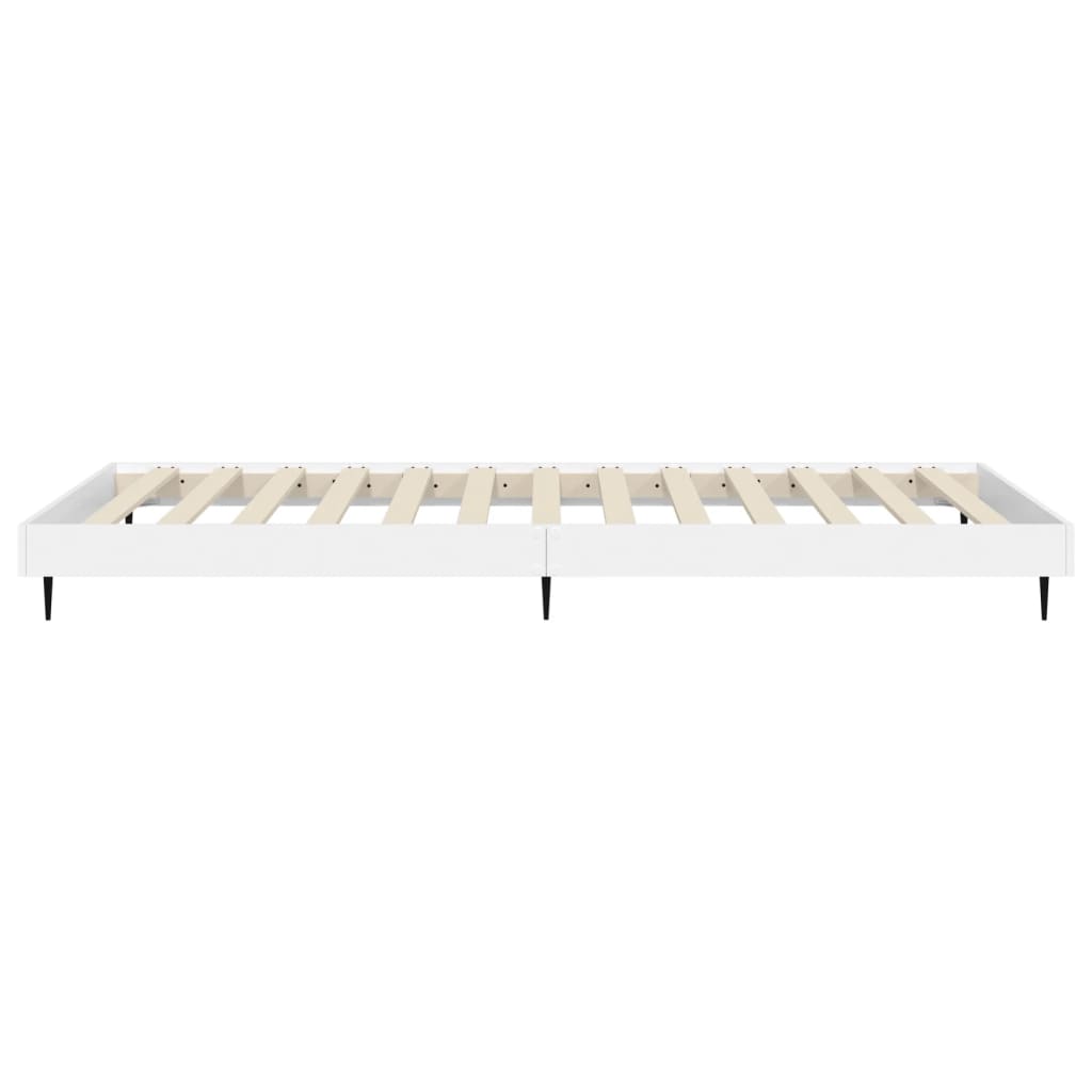 Bed Frame without Mattress White 90x190 cm Engineered Wood
