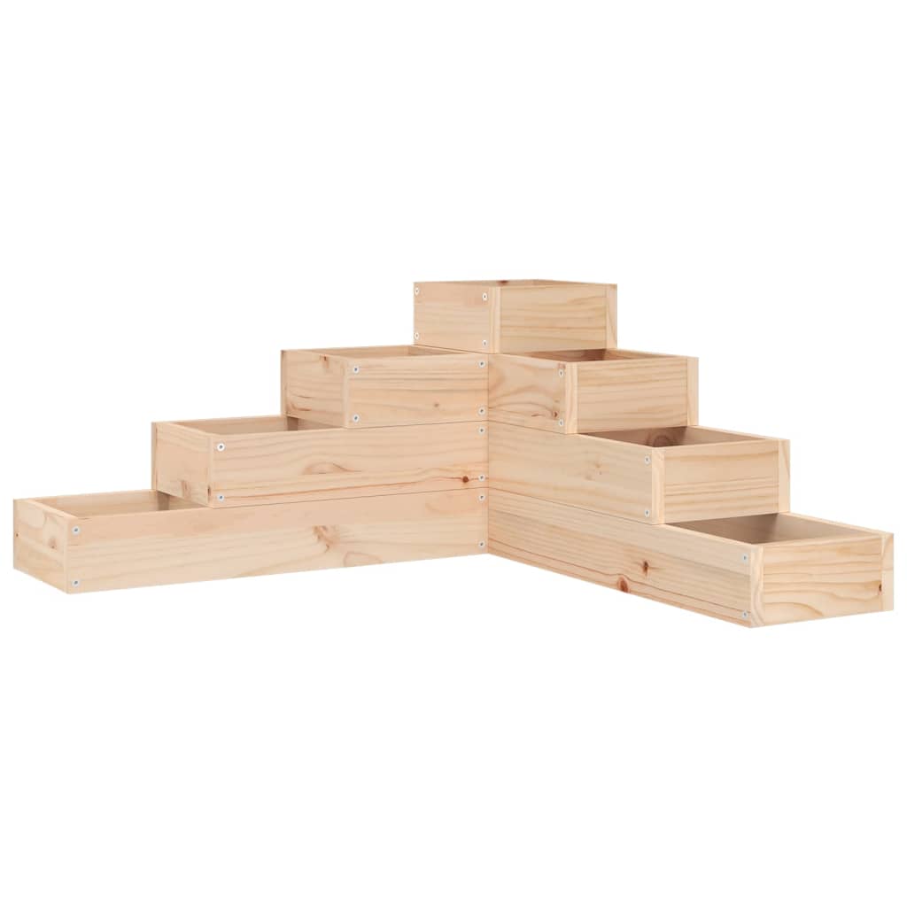 Garden Planter 4-Tier 80.5x79x36 cm Solid Wood Pine