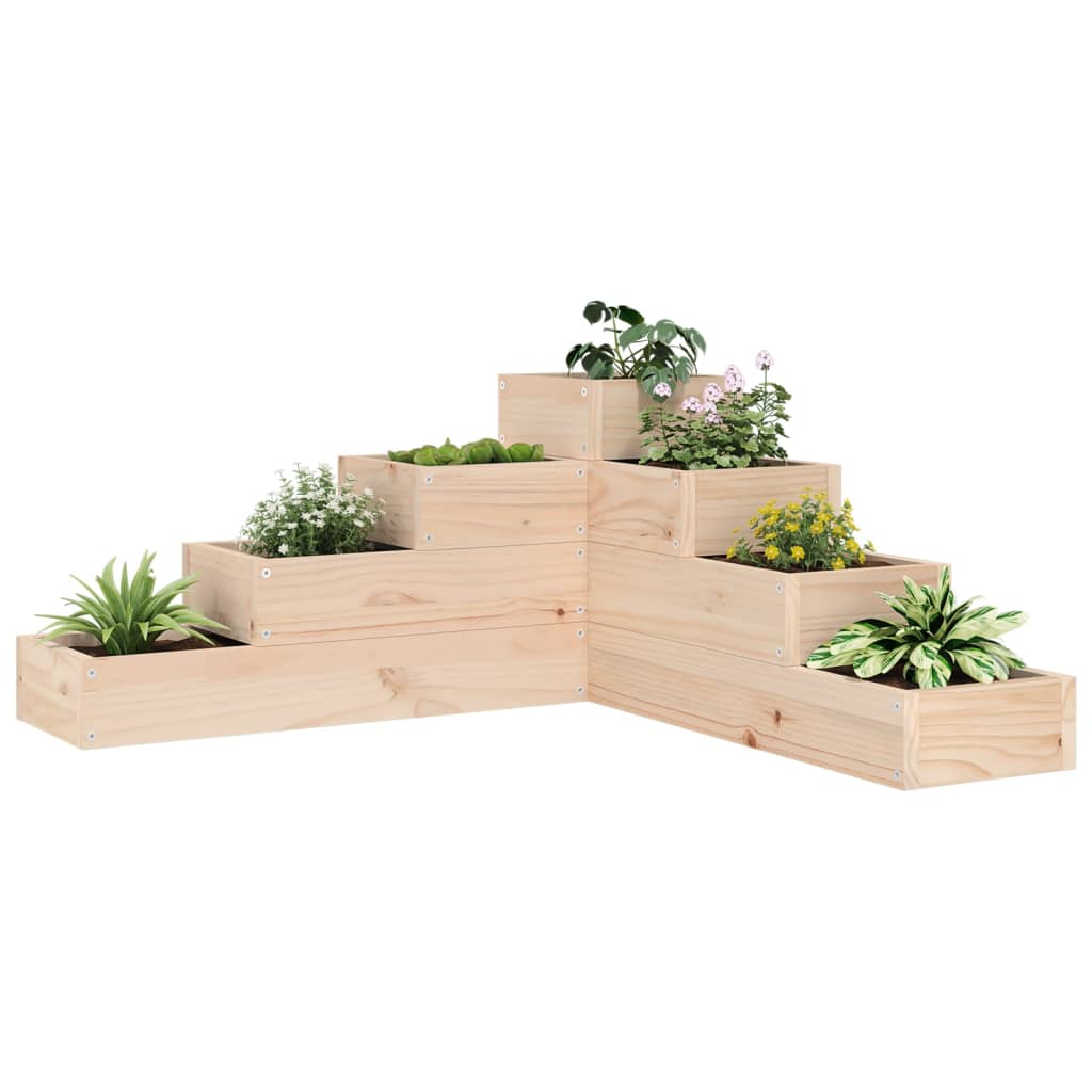 Garden Planter 4-Tier 80.5x79x36 cm Solid Wood Pine