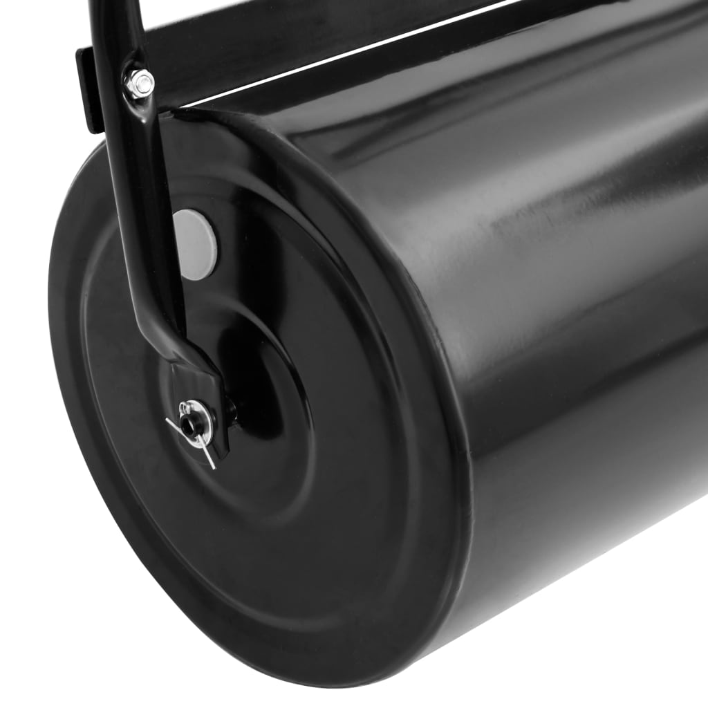 Garden Lawn Roller Push Black 63 L Iron and Steel