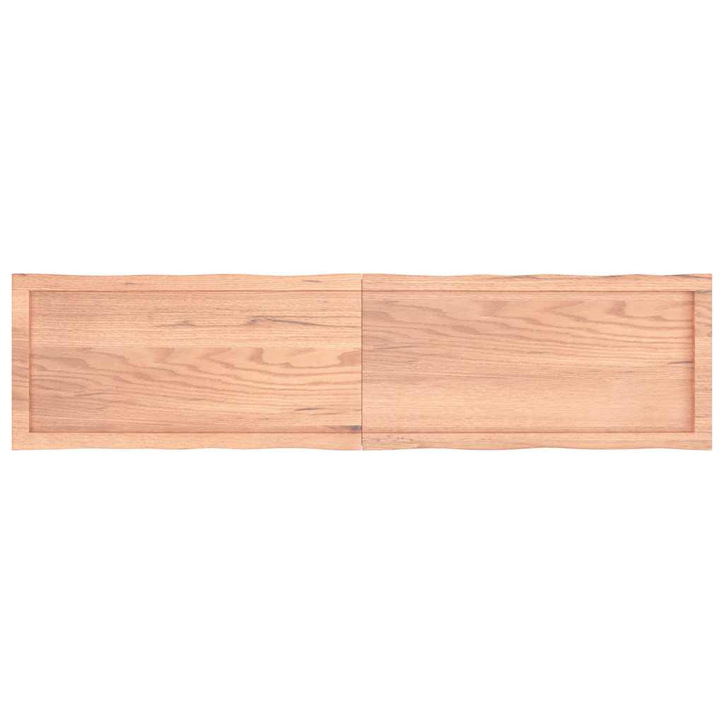 Table Top Light Brown 160x40x(2-4)cm Treated Solid Wood Live Edge