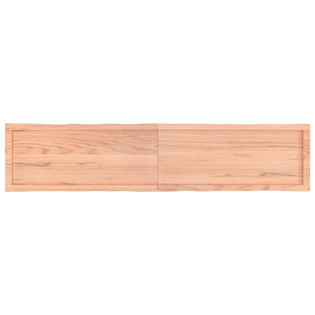 Table Top Light Brown 180x40x(2-4)cm Treated Solid Wood Live Edge