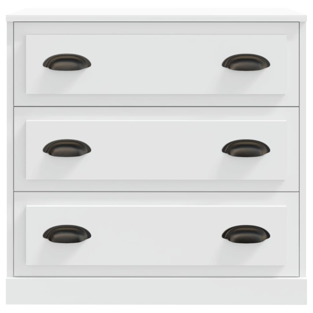 Sideboards 2 pcs White Engineered Wood