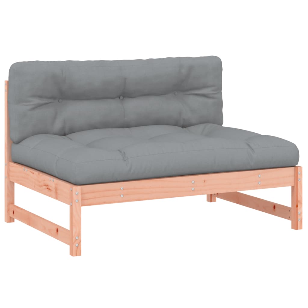 2 Piece Garden Lounge Set with Cushions Solid Wood Douglas