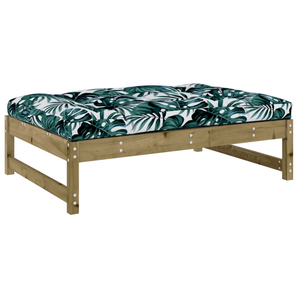 2 Piece Garden Lounge Set with Cushions Impregnated Wood Pine