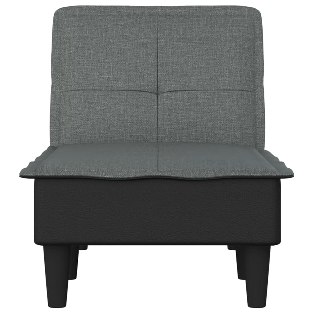 Chaise Longue Dark Grey Fabric