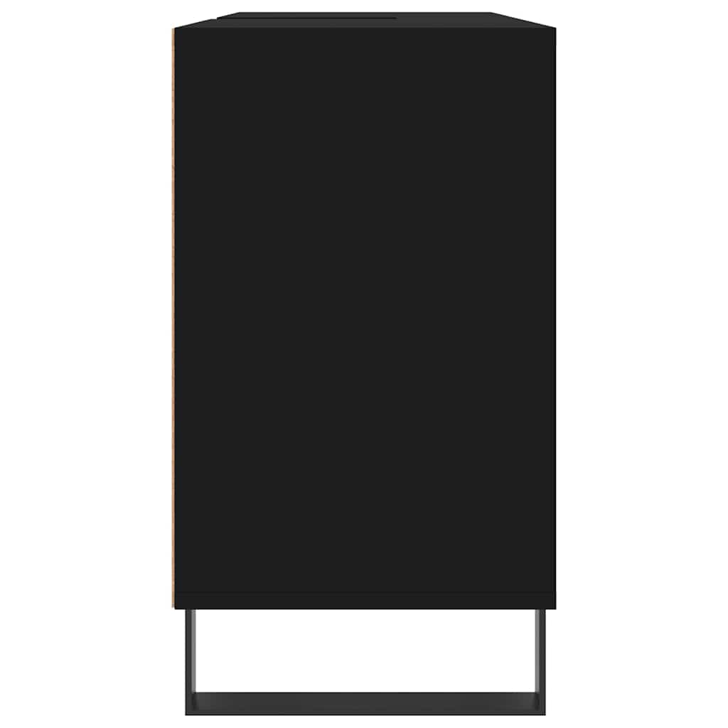 Bathroom Cabinet Black 80x33x60 cm Engineered Wood