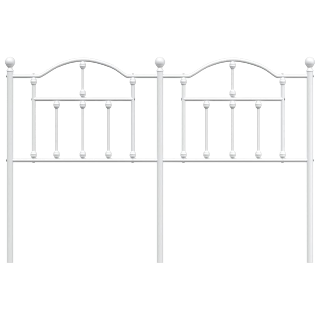 Metal Headboard White 152 cm Queen