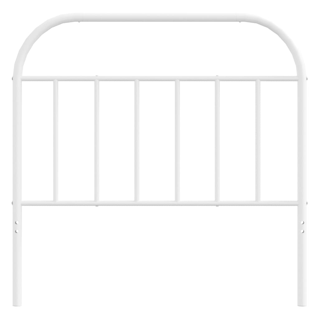 Metal Headboard White 107 cm King Single