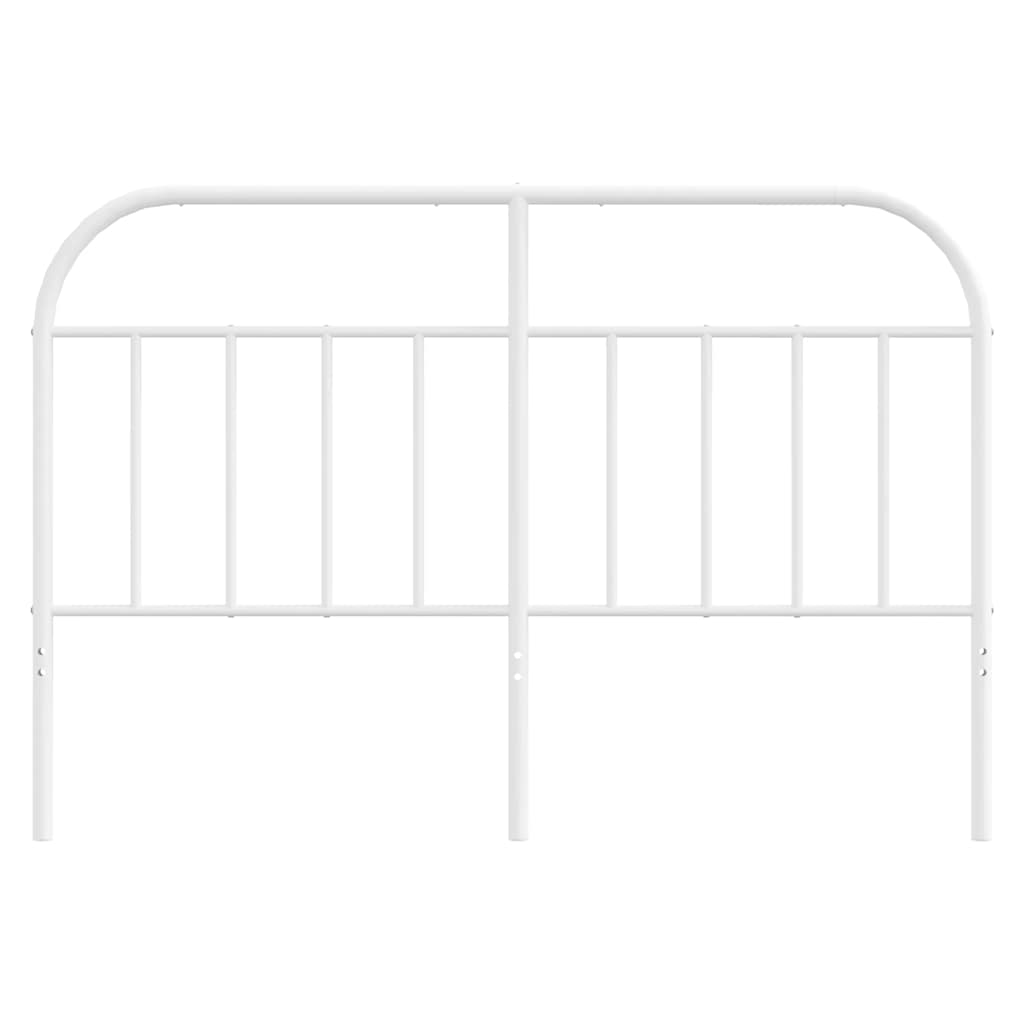 Metal Headboard White 137 cm Double