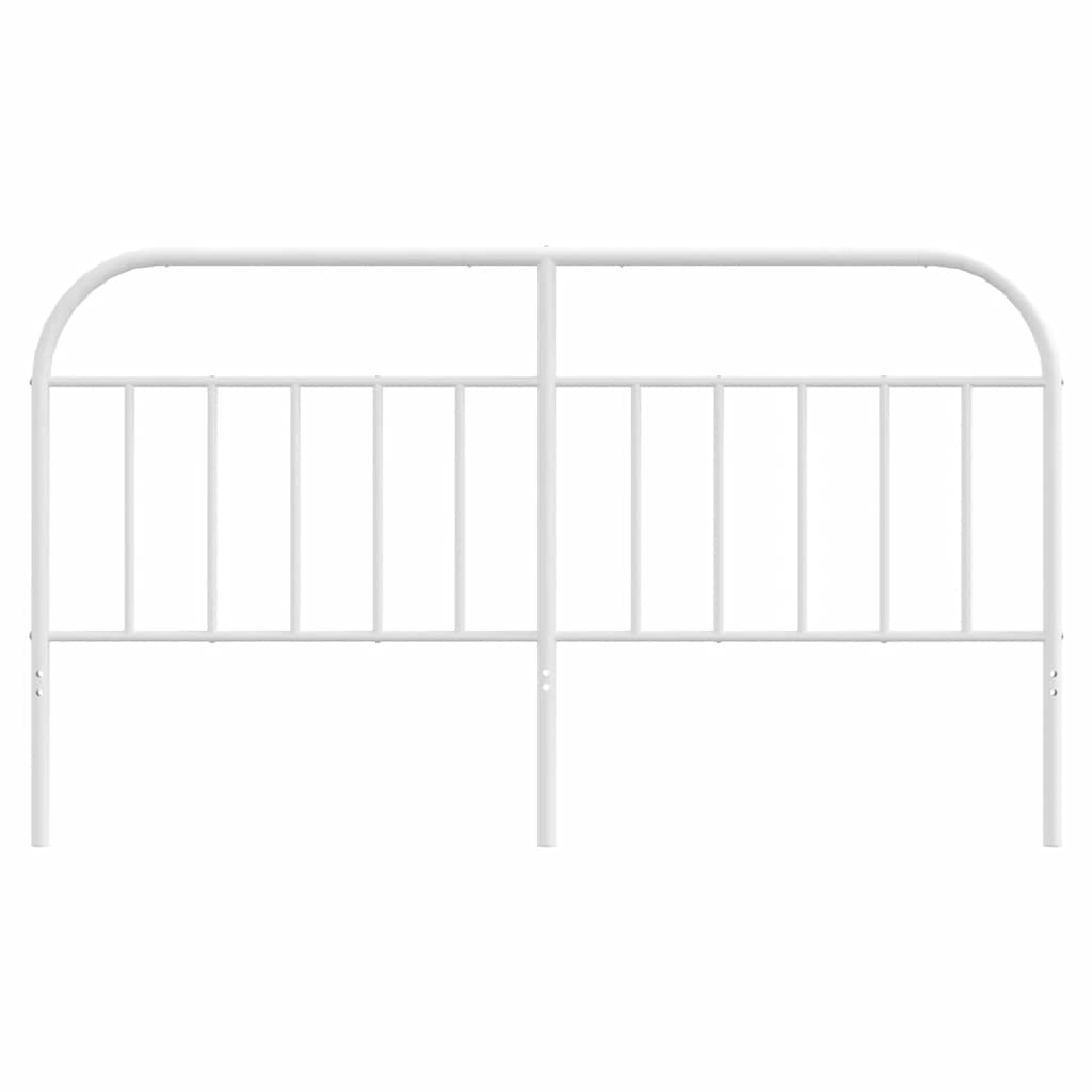 Metal Headboard White 183 cm King