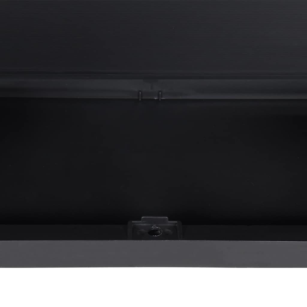 Outdoor Storage Cabinet Grey and Black 65x37x165 cm PP