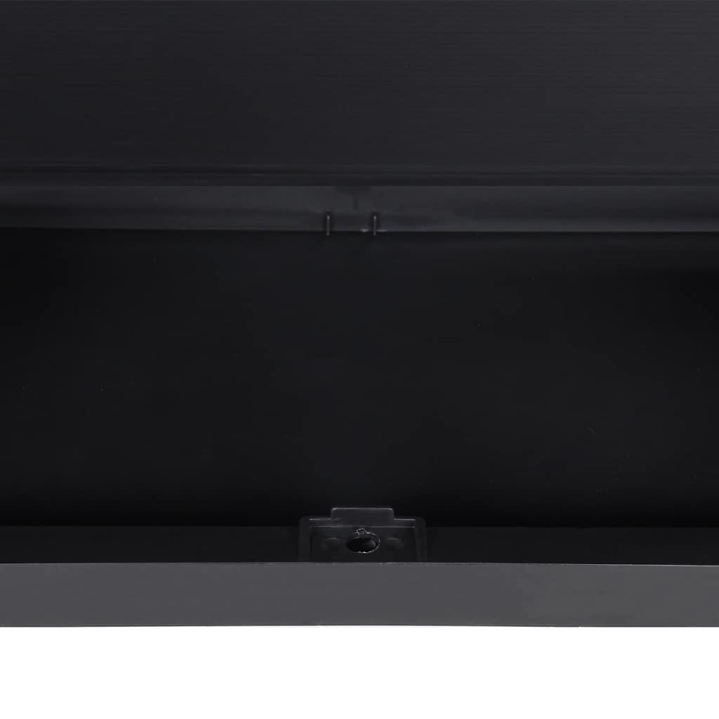 Outdoor Storage Cabinet Black 65x37x165 cm PP