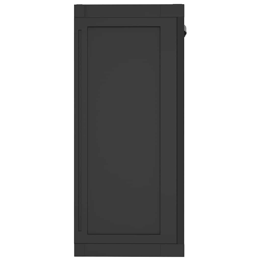 Outdoor Storage Cabinet Black 97x37x85 cm PP