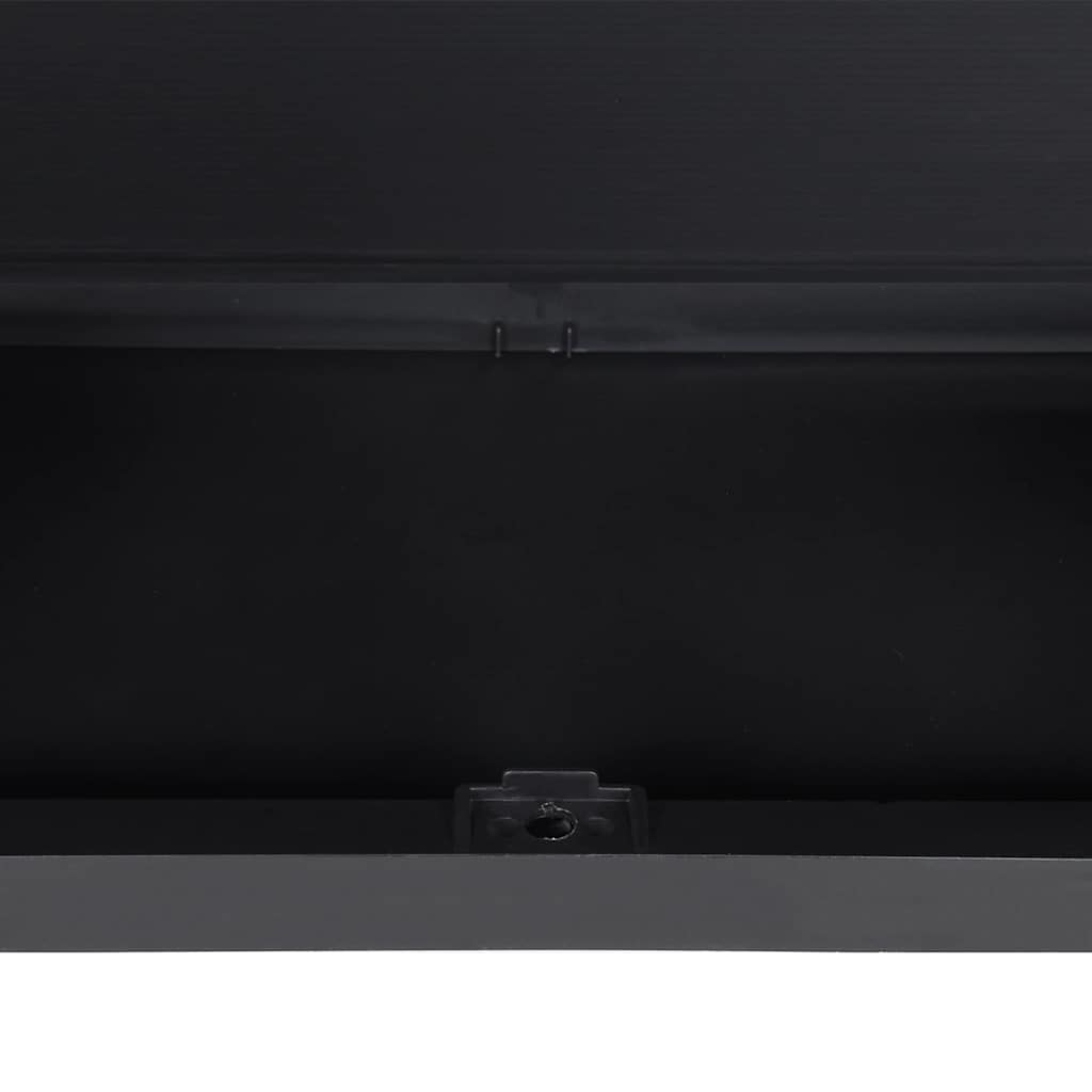 Outdoor Storage Cabinet Black 97x37x85 cm PP