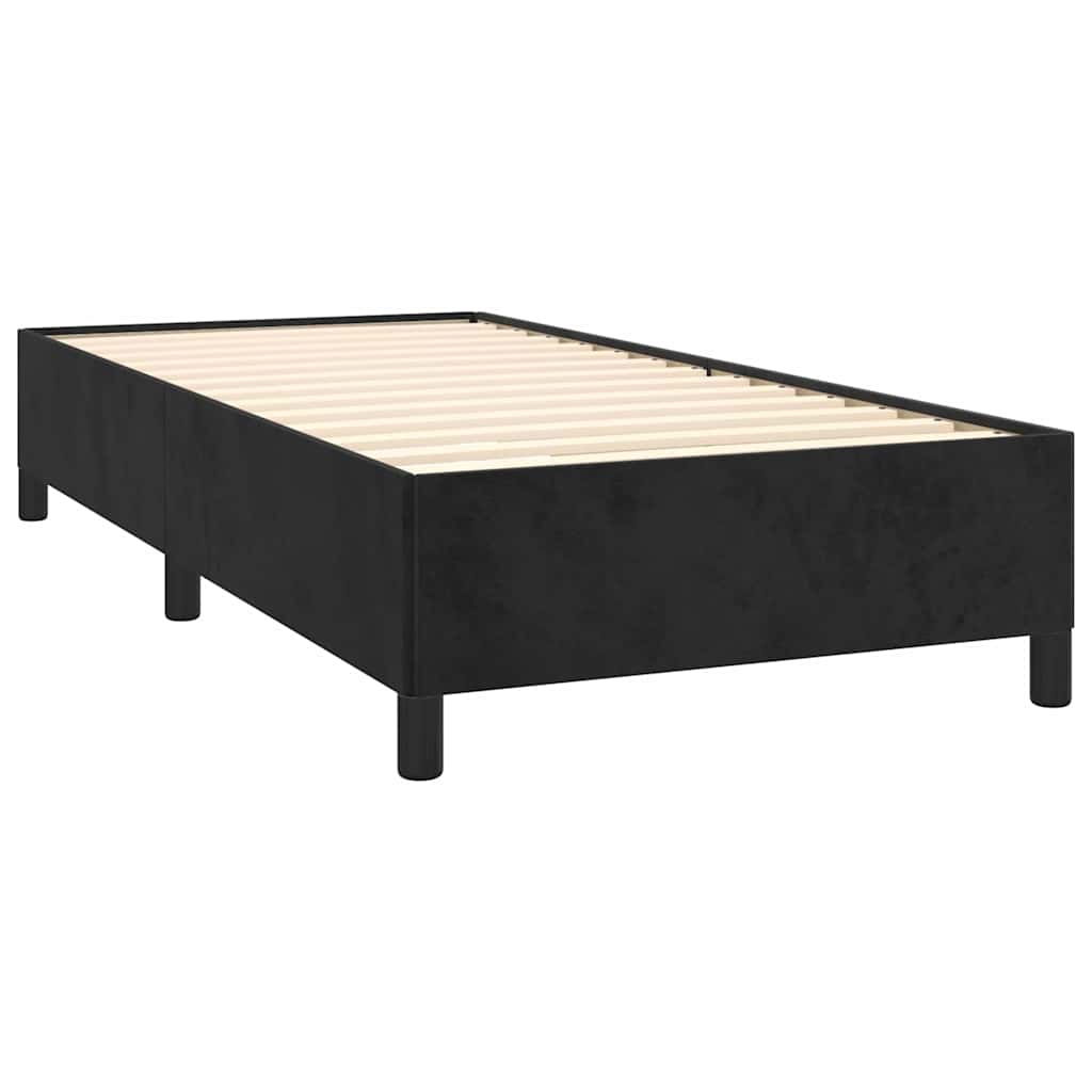 Bed Frame without Mattress Black King Single Size Velvet