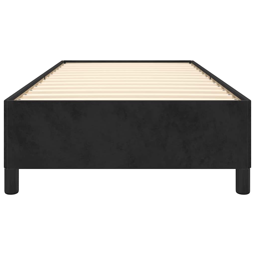 Bed Frame without Mattress Black King Single Size Velvet