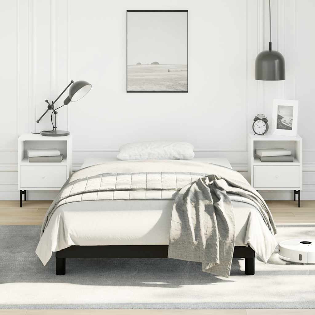 Bed Frame without Mattress Black King Single Size Velvet