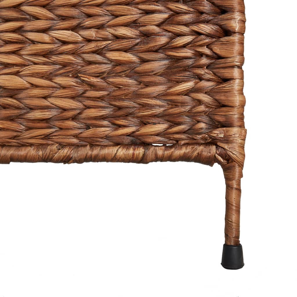 Room Divider 3-Panel Brown 122x180 cm Water Hyacinth