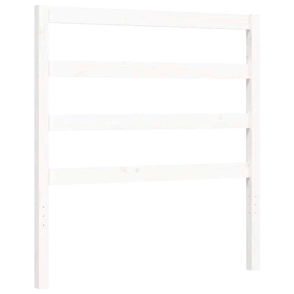 Bed Frame without Mattress White 90x190 cm Solid Wood Pine