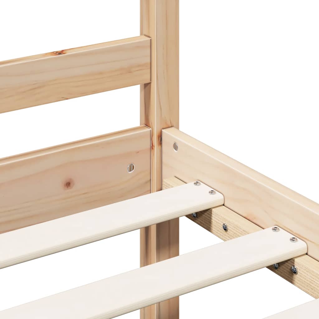 Bed Frame without Mattress 183x203 cm King Solid Wood