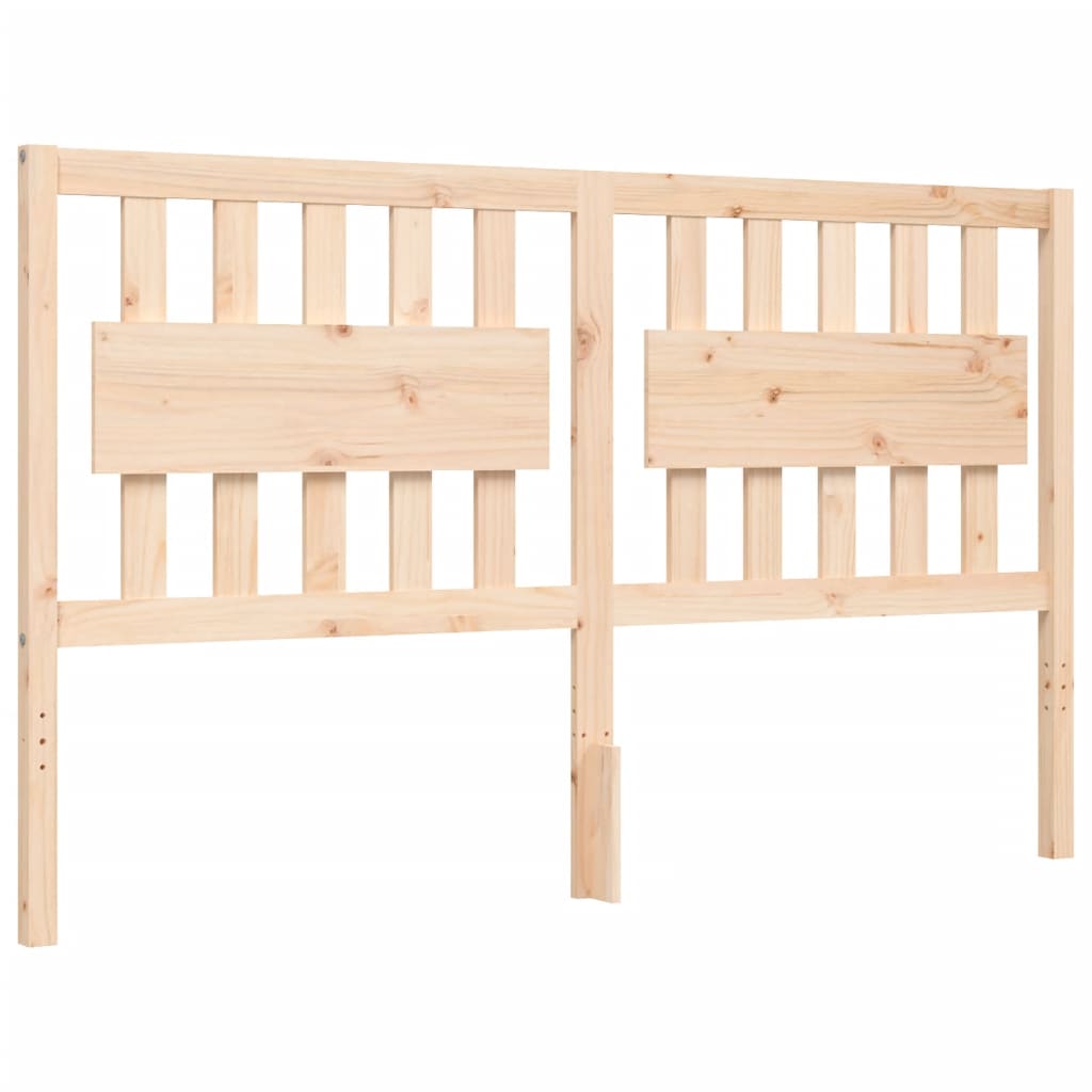 Bed Frame without Mattress 150x200 cm Solid Wood