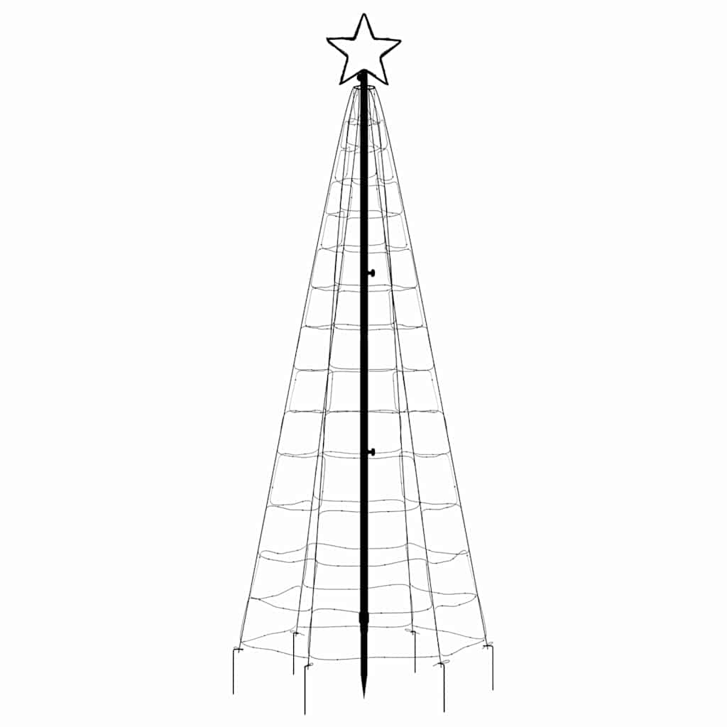 LED Christmas Tree with Spikes 220 LEDs Warm White 180 cm
