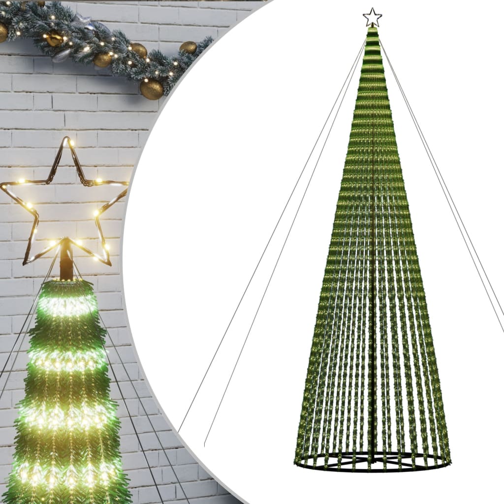 LED Christmas Tree 1544 LEDs Warm White 500 cm