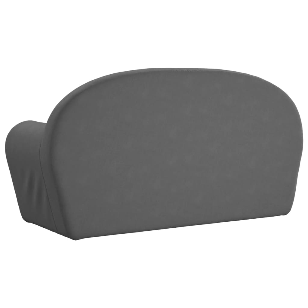 Kids' Sofa 2-Seater Anthracite Soft Plush