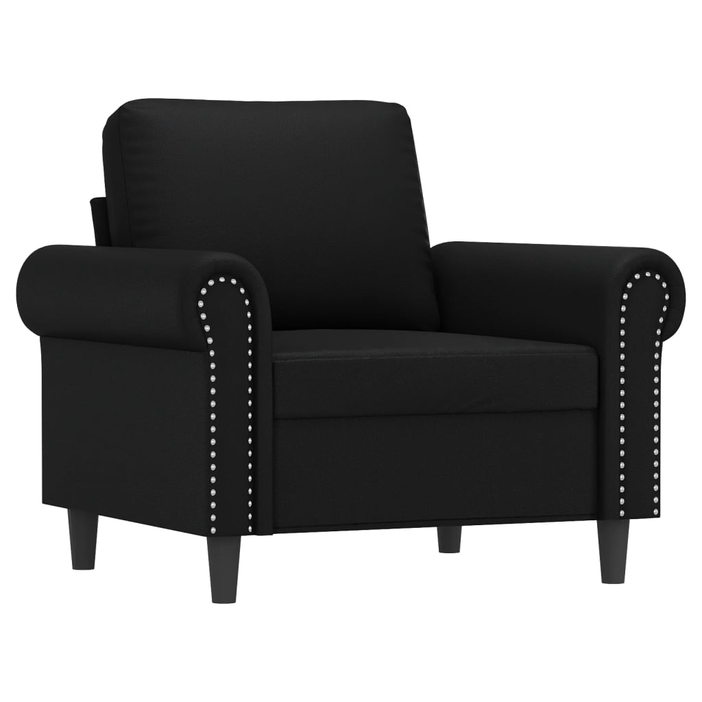 Sofa Chair Black 60 cm Faux Leather