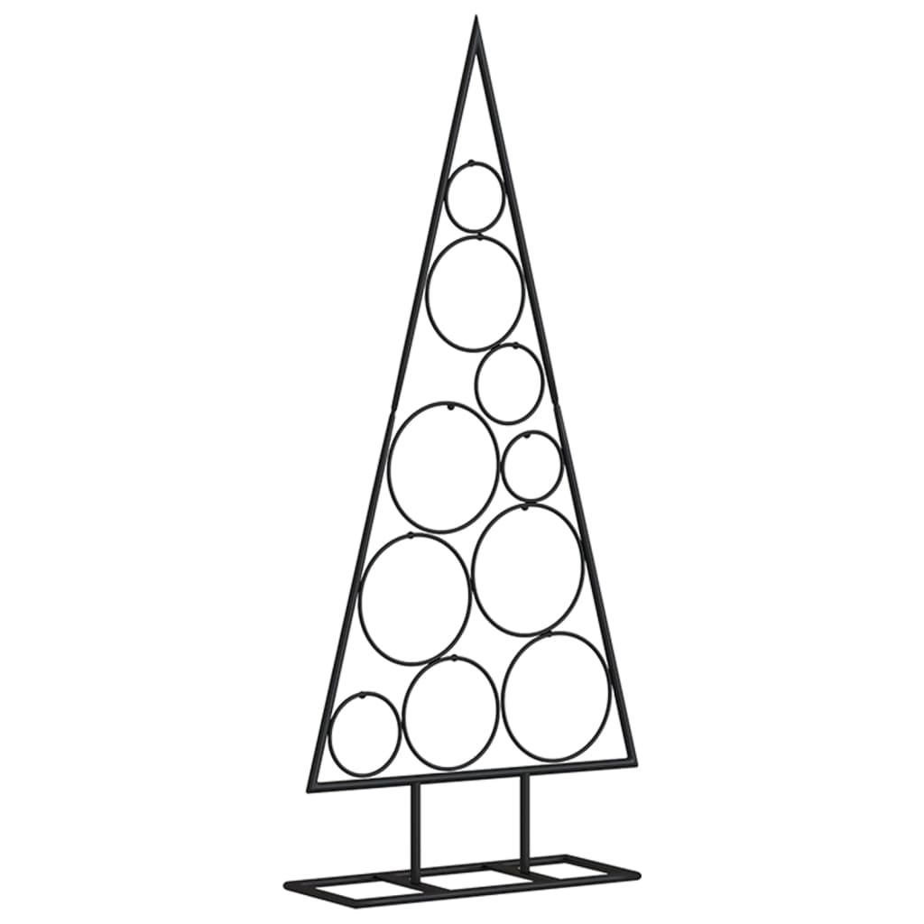 Metal Christmas Tree for Decoration Black 90 cm