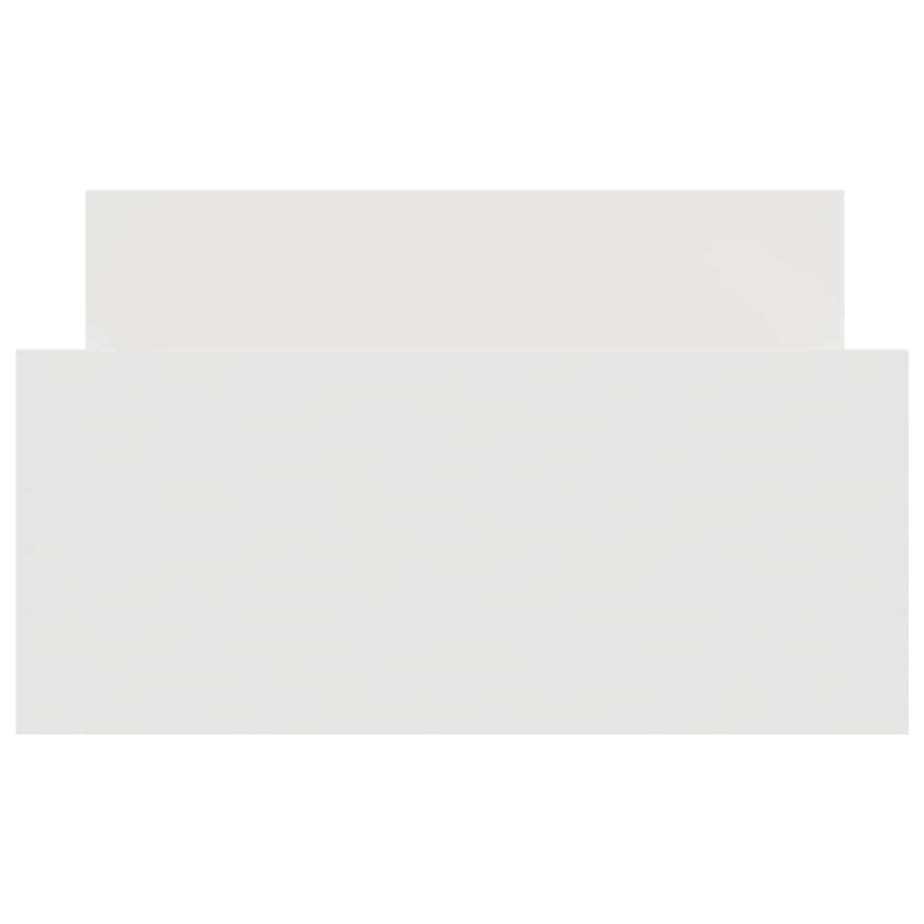 Bed Frame without Mattress White 90x190 cm Engineered Wood