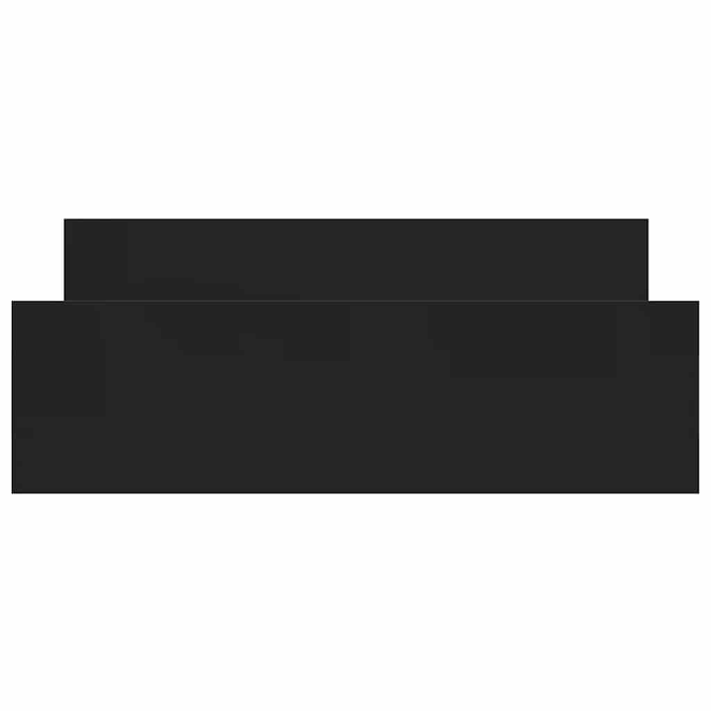 Bed Frame without Mattress Black 150x200 cm