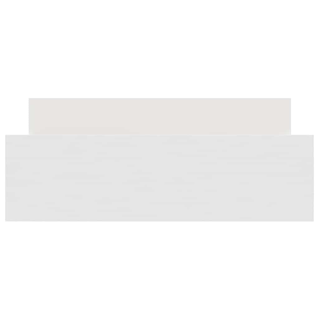 Bed Frame without Mattress White 135x190 cm