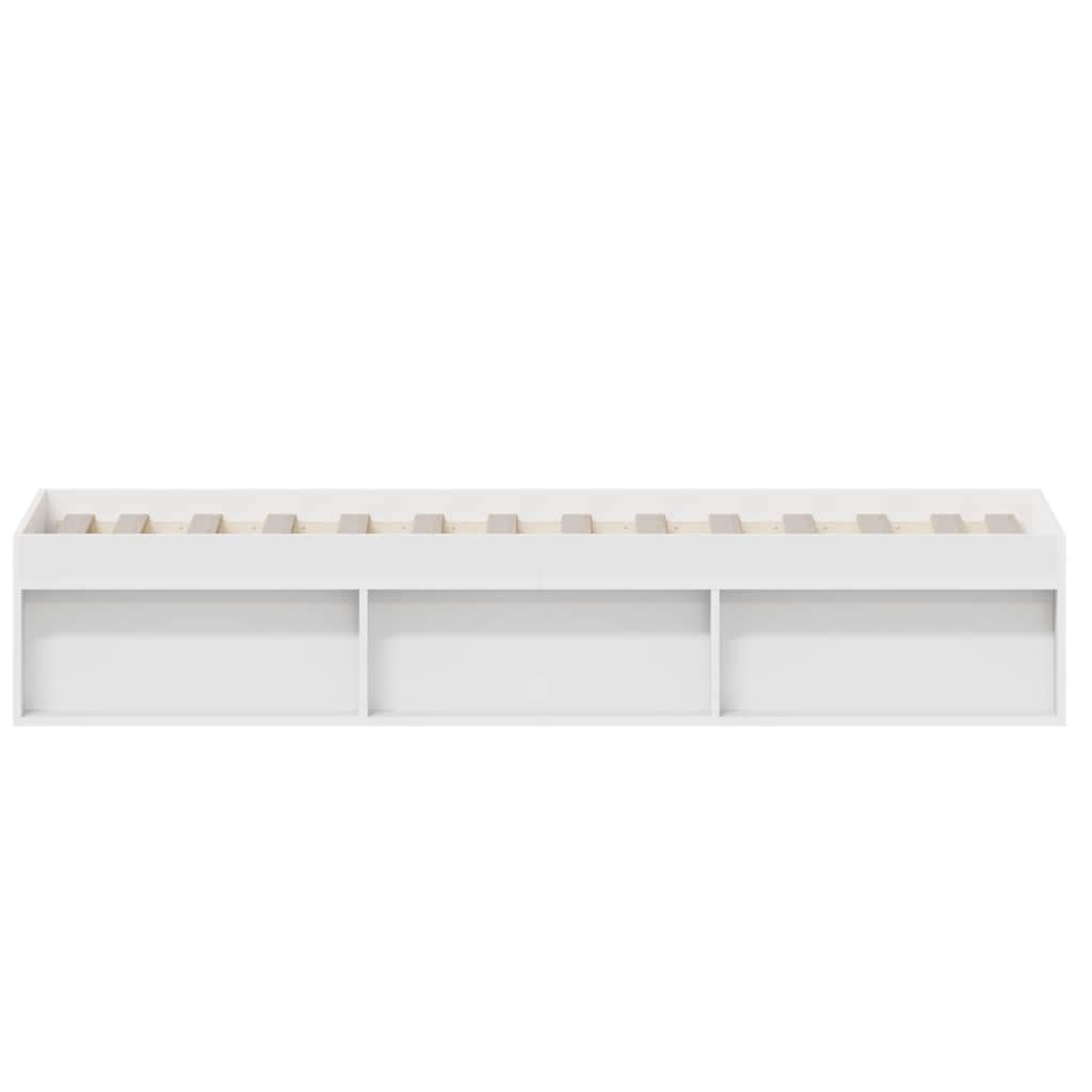 Bed Frame without Mattress White 90x190 cm